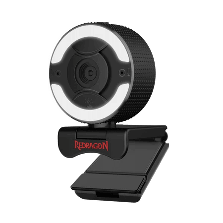 Redragon GW910 1080P PC Webcam w/Dual Microphone, Adjustable Ring Light, Digital Zoom & Privacy Cover- 2.0 USB Computer Web Camera - 30 FPS for Online Courses, Video Conferencing, Streaming Redragon GW910 1080P PC Webcam w/Dual Microphone, Adjustable Ring Light, Digital Zoom & Privacy Cover- 2.0 USB Computer Web Camera - 30 FPS for Online Courses, Video Conferencing, Streaming